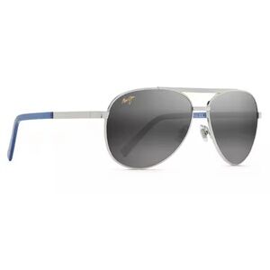 Maui Jim Seacliff Aviator Sunglasses Silver